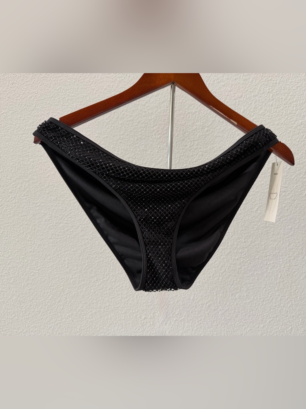 No Boundaries Black Sparkle Bikini Brief